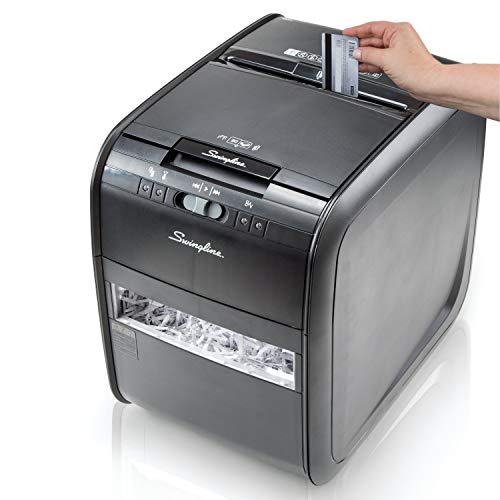 image for Swingline Paper Shredder, Auto Feed, 80 Sheet Capacity, Cross-Cut, 1 U