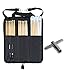 YMC DSB10-BK 10mm Foam Drum Stick Bag Holder Mallet Bag Drumstick Bag with A Drum Key -Black