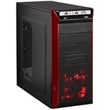 Rosewill REDBONE ATX Mid Tower Computer Case Cases REDBONE Black, red