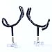 Amarine Made Sure Grip Steel 20 Degree Angle Rod Holder with Mounting Base, Metric M10x1.5 Thread Coated Steel Rod-PVC Dipped Fishing Pole Holders for Boat(4PCS)