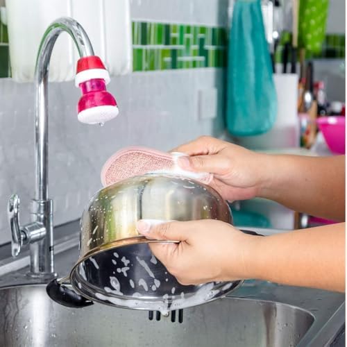 6 Pièces Éponges Lavable,Reutilisable Lavable Vaisselle en Microfibre,Éponges Vaisselle Doubles Durable, 15cm x 9cm,pour Cuisine Plaques Poêles Salle de Bain Lavable en Machine