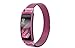 Elobeth Compatible Samsung Gear Fit 2 Watch Band, Milanese Magnetic Loop Stainless Steel Watch Strap + Connector Metal Adapter for Samsung Gear Fit2 Band Purple 7.1