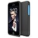 iPhone 5C Case, Maxboost [Vibrance Series] For Apple iPhone 5C [Lifetime Warranty] Protective Slim SOFT-Interior Scratch Protection Vibrant Color Hard Cover Slider Style - Black