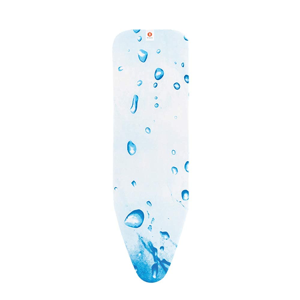 Brabantia 2mm Built-in-Foam Ironing Board Cover (B Board/Ice Water) Heat-Resistant, Non-Slip, Cord Fastener