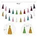 Mkono 2 Pack Cotton Tassel Garland Banner Colored Party Backdrop Ornament Wall Hangings Llama Decorations for Bedroom, Nursey Dorm Room, Birthday, Baby Shower