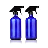 Chef's Star 16 Oz Glass Spray Bottles, 3 Spray