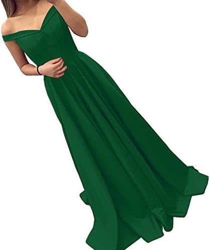 Dressylady 2017 Burgundy Off-Shoulder A Line Long Prom Homecoming Dress Evening Gowns(4)