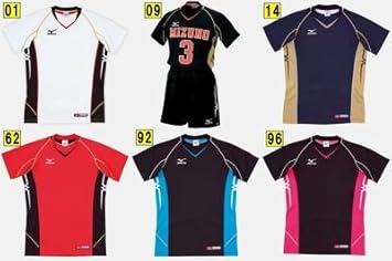 Amazon Co Jp ミズノ Mizuno ゲームシャツ半袖 59hv 905 150 62 レッド ブラック スポーツ アウトドア