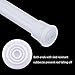 Shappy 6 Pieces Tension Rods Spring Rods for Curtains Bathroom Rods Tension, 3 Sizes Included, White