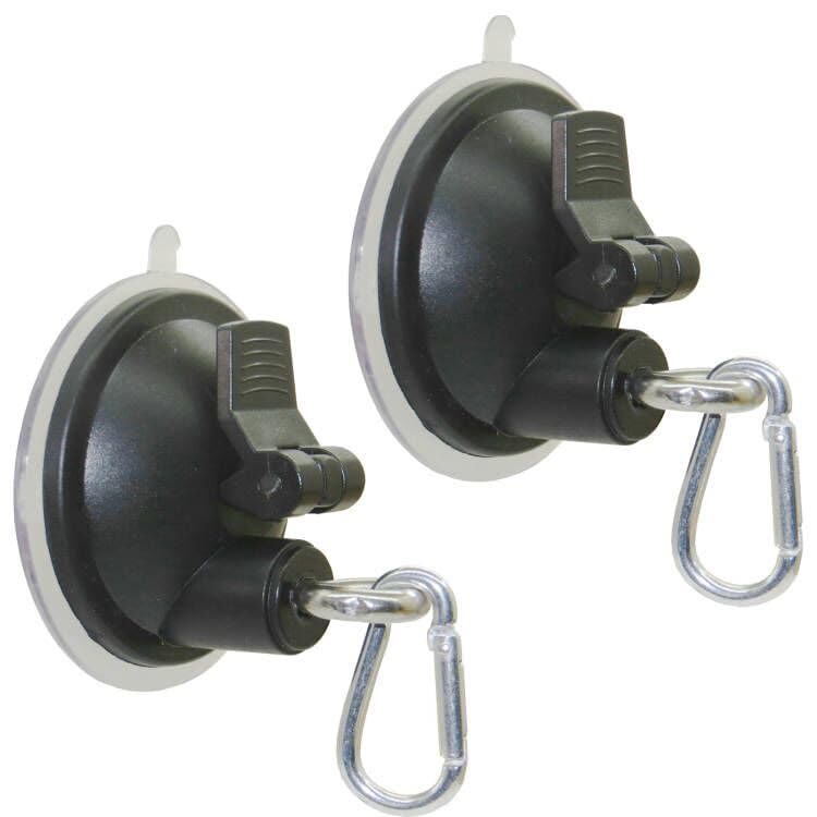 Photo 1 of 2Pack Suction Cup Hooks Cleat for Pet Dog & Cat Bathtub, Shower & Bathing Tether, Pet Grooming Loop, Dog Grooming Tub Leash - No Leash