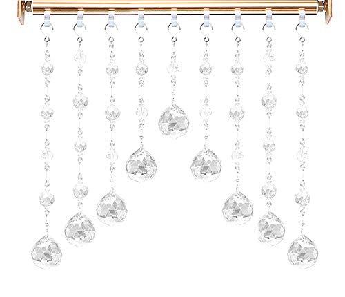 CandyHome Glass Crystal Ball Prism Pendant Feng Shui Suncatcher Hanging Window Rainbow Suncatcher Crystal 40mm Pack of 2 - Thumbnail 5