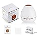 Housmile Essential Oil Diffuser, 300mL Ultrasonic Cool Mist Humidifier, Waterless Auto Shut-Off 7 Color LED Lights (White)