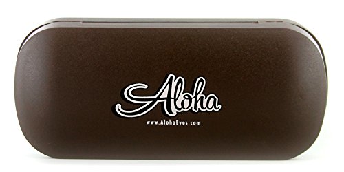 Aloha Eyewear Unisex "Mauna Kea" Optical-Quality RX-Able Rectangular Frames 53x16x135mmn (Purple/Sand)