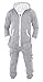 SKYLINEWEARS Men's Unisex Onesie Jumpsuit One Piece Non Footed Pajama Playsuit Large Gray