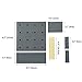 DOFYWARE Decorative Pegboard Wall Organizer, Plastic Hanging Shelves DIY Makeup Organizer Holder Hat Rack for Bookshelf Key Coffee Mug Pictures Kids Room Bedroom Kitchen