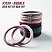 50 Pack Hair Bands Hair Rope for Girls and Womens Hair, Elastic Hair Ties for Thick Hair, High Stretch Ponytail Holders Hair Rubber Bands, Non slip No Damage Premium Hair Accessories(10 Solid Colors)