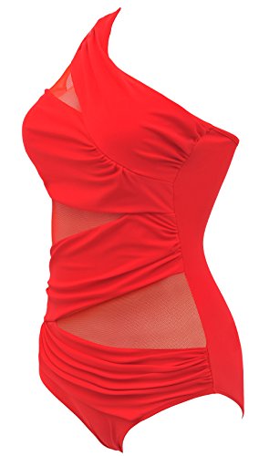 Shop Our Hot Sale Plus Size Swimsuit With Transparent Mesh Fabric - View #14