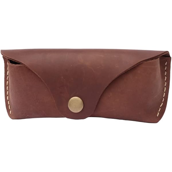Amazon.com: Genuine Leather Eyeglass Case Vintage Personality