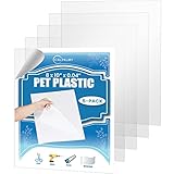 5 Pack of 8x10” PET Sheet/Plexiglass Panels