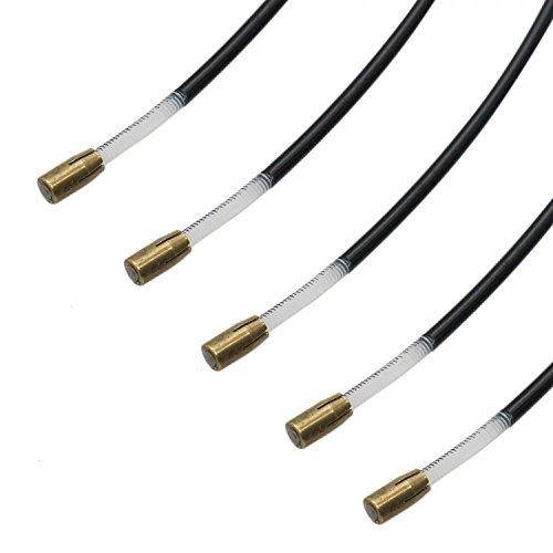 image for Buorsa Set of 5 pcs Nylon Fiddle/Violin Tailpiece Gut Cord with Brass 