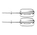 Sunbeam 2525 220-Watt 6-Speed Retractable Cord Hand Mixer, White/Grey - 002525-000-000