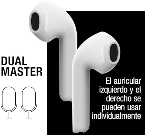 Twins Core, Auriculares Bluetooth Intrauditivos Inalámbricos True Wireless, con Asistente de Voz, Control Táctil y Micrófono Integrado, 30h de reproducción (Ice Grey)