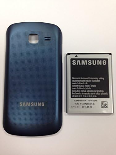 New OEM Samsung R730 Transfix EB484659VA Battery and Blue Battery Door Cover Original o4l Combo Set
