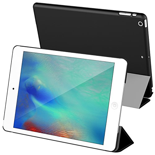 JETech Apple iPad Mini 1/2/3 Case Slim-Fit Folio Cover with Self Stand and Auto Sleep/Wake (Black)