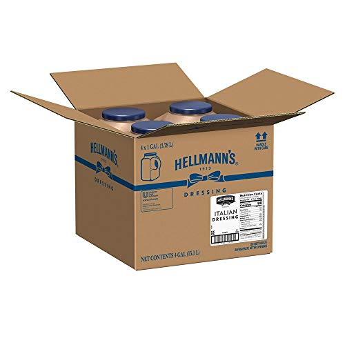Hellmann's Classics Italian Salad Dressing Jug Gluten Free, No Artificial Flavors, Colors or High Fructose Corn Syrup, 1 gallon, Pack of 4 - Thumbnail 6