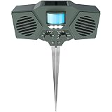 Hoont Solar Powered Motion Activated Ultrasonic with Flashing Strobe Outdoor Animal and Pest Repeller