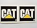 2 Caterpillar Square Die Cut Decals