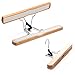 LOHAS Home 10-Pack Non-Slip Wooden Collection Slack Hanger, Wood Skirt Hangers, Natural Finish