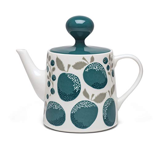 Porcelain Teapot (1,4 L) Plum - White/Blue