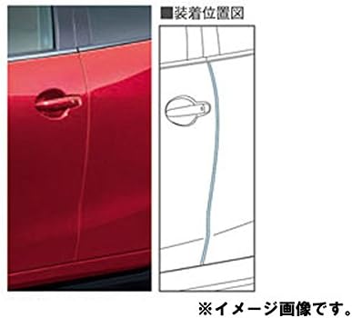 Amazon 純正アクセサリー マツダ デミオ Dj H26 06 ベーシックアイテム ドアエッジモール ソニックシルバーm C902v3150e4 カーパーツ 車 バイク