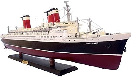 Amazon Ss United States Limited 40インチ 有名な模型クルーズ船 ウッドクルーズ船モデルレプリカ 航海装飾 模型クルーズ船 木製クルーズライナーレプリカ 組み立て済み販売 モデルシップキットではありません プラモデル 通販