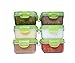 Elacra [6oz, 6-Pack] Baby Food Storage, Small Plastic Containers with BPA-Free Airtight and Leakproof Lids, Freezer & Microwave Safe
