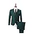 Men's 3PC Green Business Suit Jacket Vest Pants Wedding Suits for Men Slim Fit Men Suits Green 48 Chest / 42 Waist