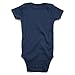ROMPERINBOX Unisex Solid Baby Bodysuit 0-24 Months (0-3 months,navy)
