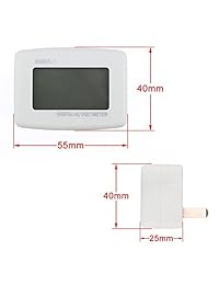 Monitor de prueba de voltios, enchufe plano de CA 80   300 V, panel de voltaje, medidor de prueba de voltios AC 110 V 220 V, voltímetro digital LCD para RV, barco, campamento, hogar, fábrica, enchufe en la salida directamente para medir el voltaje.