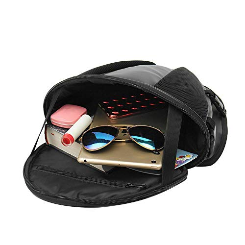 ixaer Motorcycle Backseat Saddle Tail Bags Bicycle Sports Waterproof Bike Cycling Basket Handle Bar Bag Back Seat Carry Bag Luggage Tail Bag (Black)