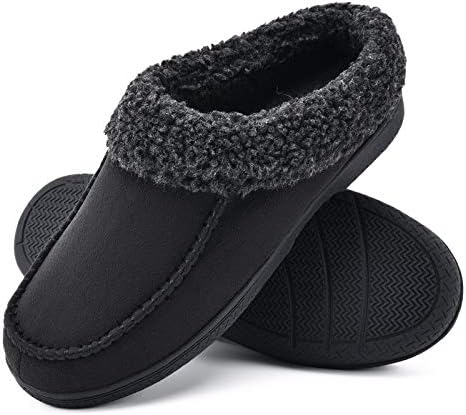 Warm House Slippers for Men Memory Foam 