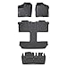 MAXLINER Floor Mats 3 Rows and Cargo Liner Behind 3rd Row Set Black for 2013-2020 Toyota Sienna 7 Passenger Model