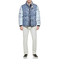 Levi's Men's Bubble Puffer, Indigo Wash, Large