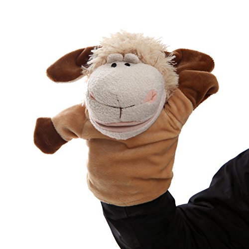 5Piece Set Animal Hand Puppets with Open Movable Mouth/Zoo, Safari