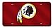 NFL Washington Redskins Laser Inlaid Metal License Plate Tag
