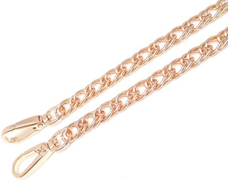DIY Top Grade 10mm Width Golden Handbag Chains Handbag Accessories Purse Handles Clutch Straps 51.2 Inches