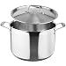 Duxtop Whole-Clad Tri-Ply Stainless Steel Stockpot with Lid, 8 Quart, Kitchen Induction Cookware