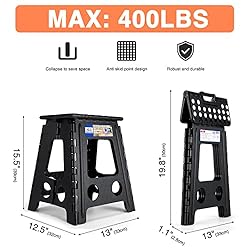 ACKO Folding Step Stool 16 Inch Stool 400 LB Weight