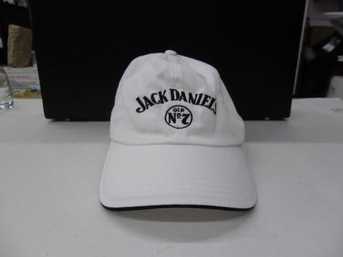 Jack Daniels Tennessee Whiskey Old No 7 Brand Black Label White Hat Cap