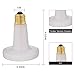 CRLight 150W Ceramic Infrared Heat Lamp, Thicker Version White Round Infrared Emitter for Pet Coop Heater Reptile Chicken Lizard Turtle Brooder Bulb, 2 Pack
